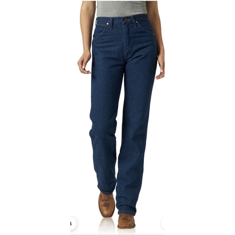 Wrangler A102 3040 womens Cowboy Cut Slim Fit Natural Rise Waist Jeans 7 X 36 - Picture 3 of 14